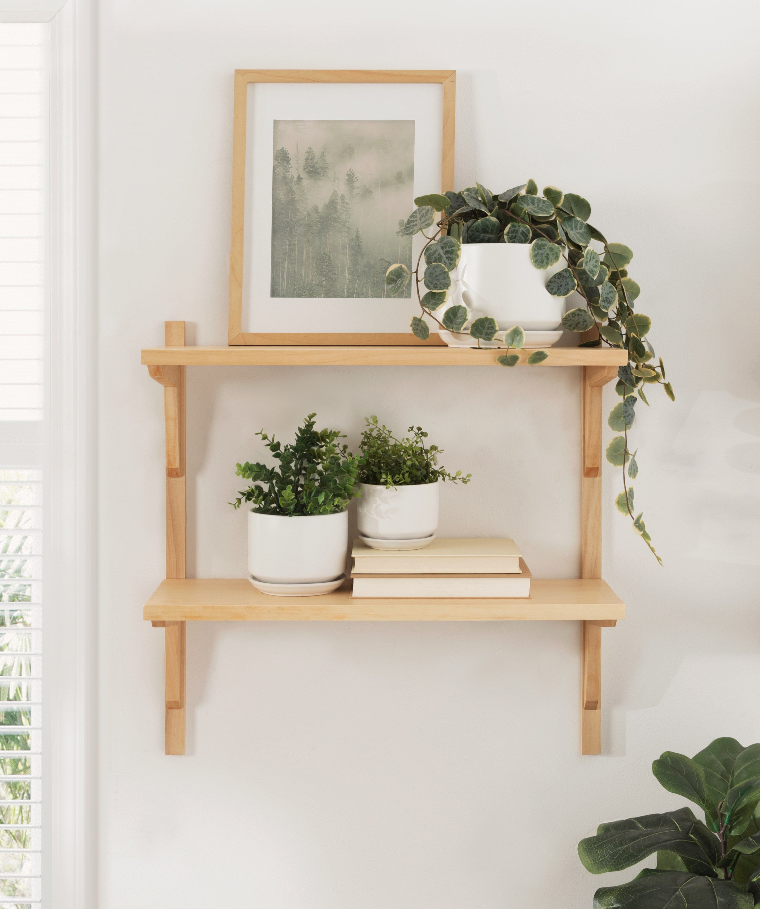Meridien Wood Wall Shelf