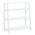 Bayfront 3-Shelf Folding Bookcase in Willow White Finish