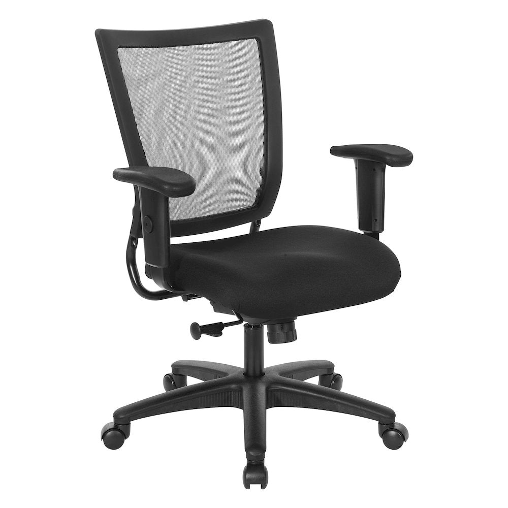 Soft Frame Task Chair Mesh Back in Coal Freeflex Fabric Seat 2 to 1 Mechanism
