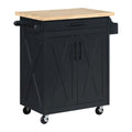 Bolten Kitchen Cart in Black Finish