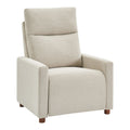 Vincent Pushback Recliner in Linen Fabric