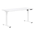 Primo 59W Sit to Stand Electric Height Adjustable Desk in White Finish