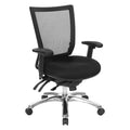 Task Chair Mesh Back in Coal Freeflex Fabric Seat Multi Function Mechanism