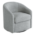 Bella Swivel Chair in Dove Grey Fabric
