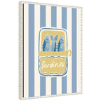 Coastal Sardines by Aislinn Simmonds Duchess Plum Framed Canvas Wall Art Print