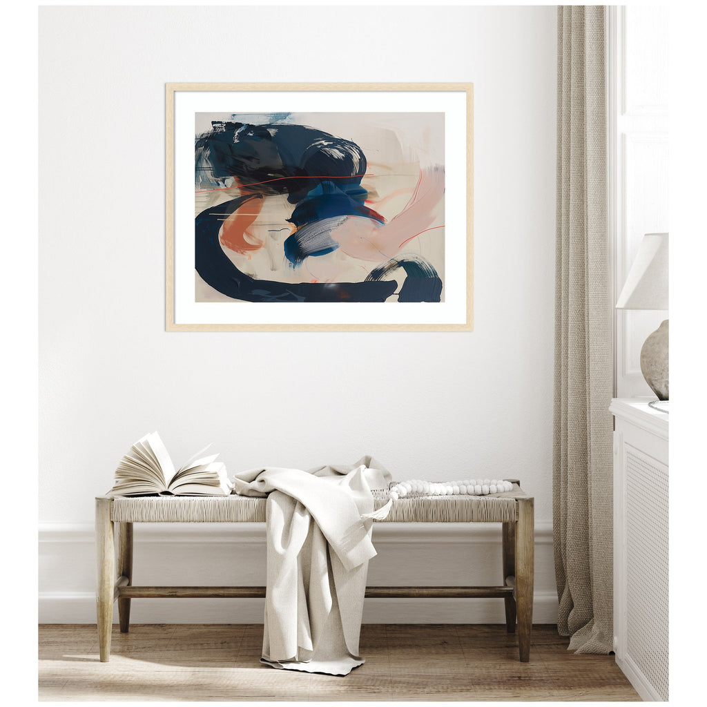 Framed Art Deep Blue Momentum I by Amy Lighthall