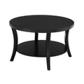 Charleston Round Coffee Table with Shelf