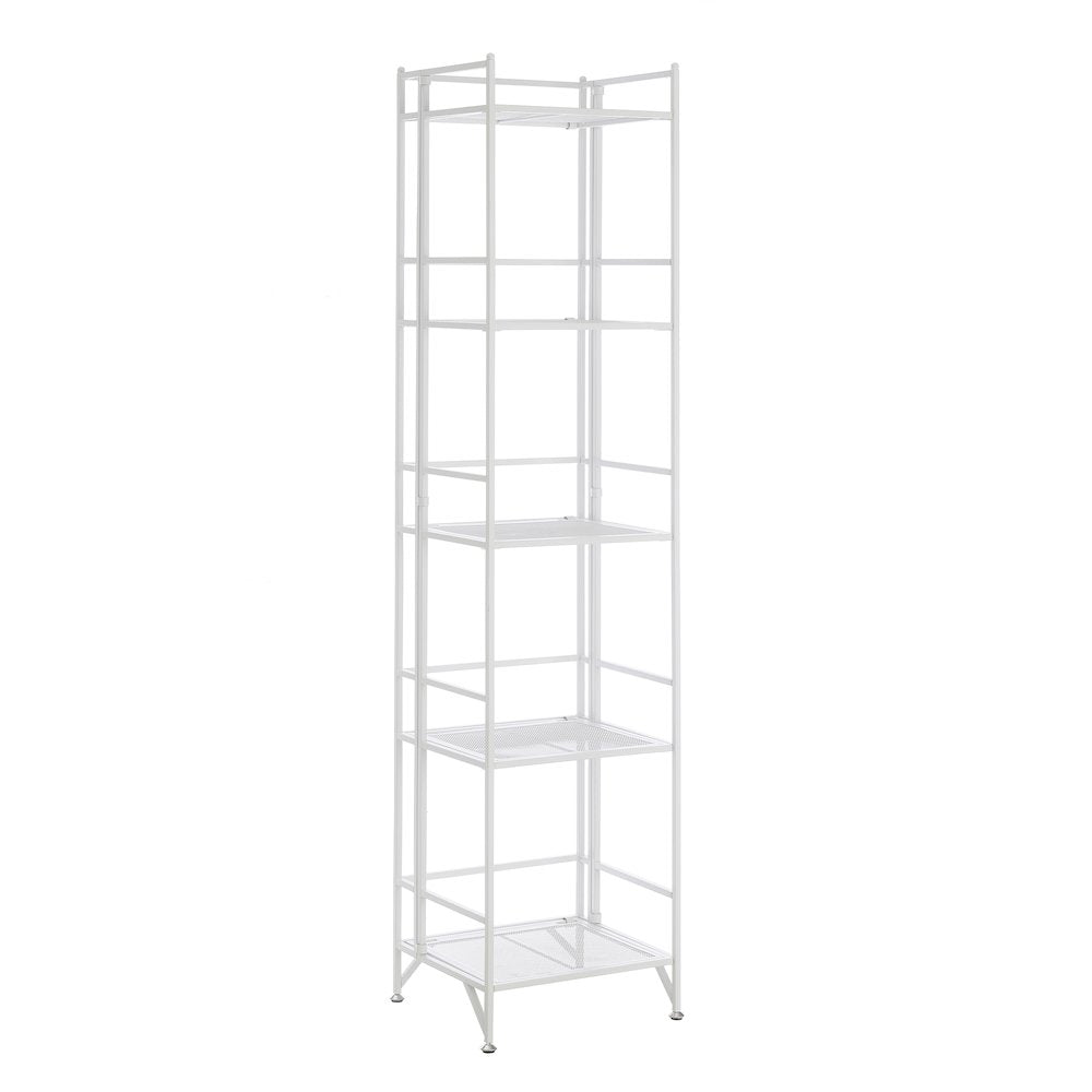 Xtra Storage 5 Tier Folding Metal Mesh Shelf