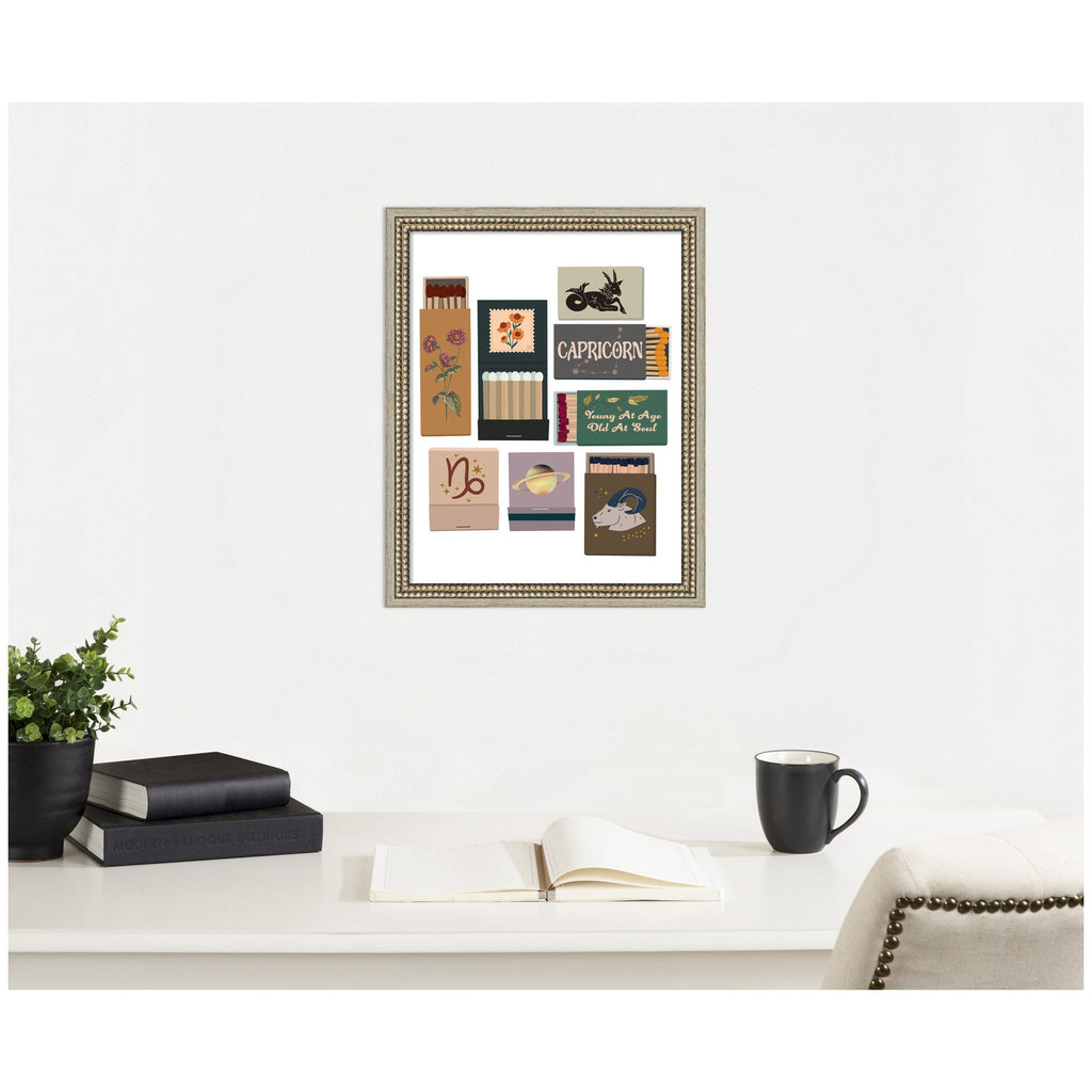 Capricorn Matchbooks 14x18 FC by Megan Ryan Framed Wall Art Print
