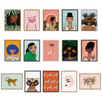 Sylvie Cheetah 4 Framed Canvas by Kendra Dandy of Bouffants and Broken Hearts