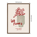 Les Fleurs by Gabrielly Guedes Framed Canvas Wall Art Print