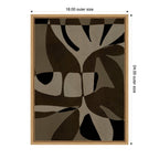 Sylvie Contour 2 Framed Canvas by Shatha Al Dafai