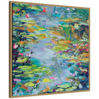 Sylvie Waterlilies at Giverny Framed Canvas by Rachel Christopoulos