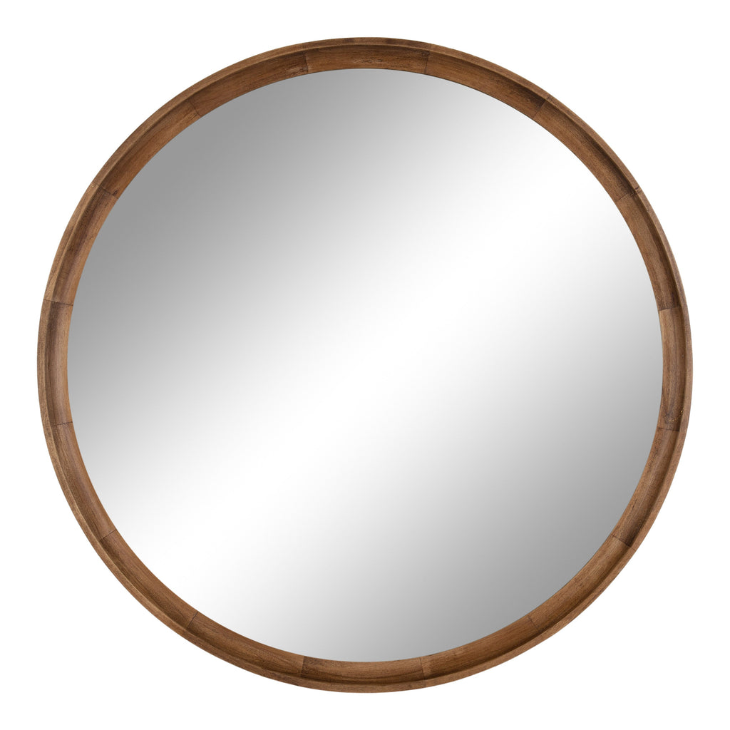 Hatherleigh Round Wood Wall Mirror