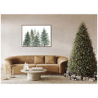 Sylvie Framed Canvas Pines And Evergreens by Patricia Shaw
