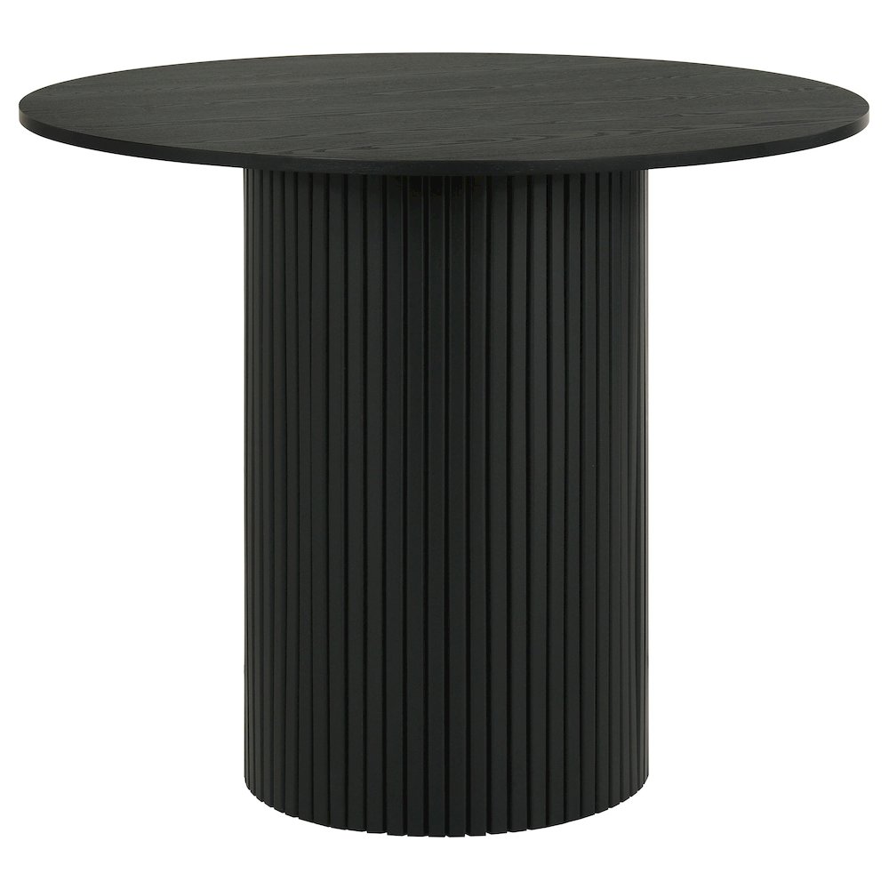 Hamlyn 43inch Round Wood Counter Height Dining Table Black