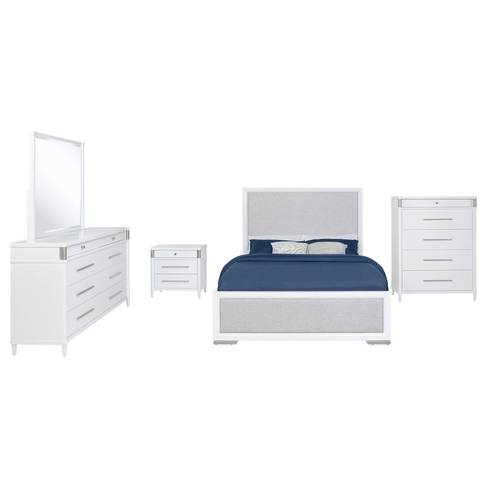 Gracemont 5piece California King Bedroom Set White