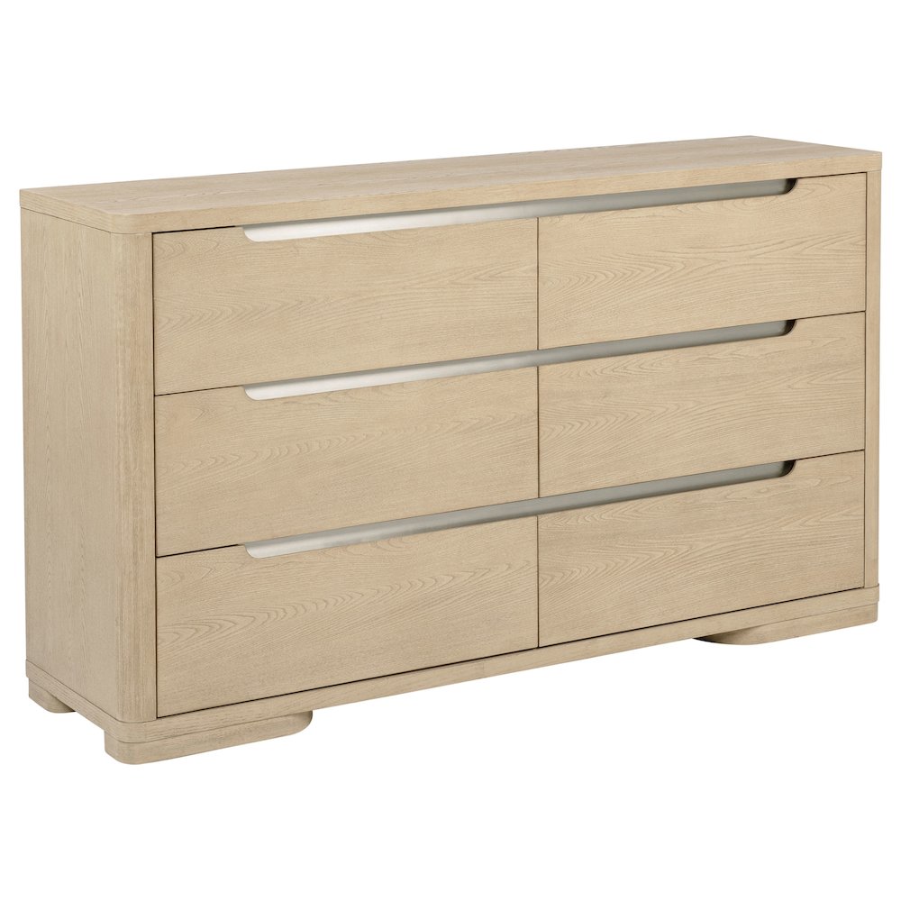 Ladera 6drawer Bedroom Dresser Light Elm