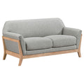 Vaughn Fabric Upholstered Flared Arm Loveseat Grey