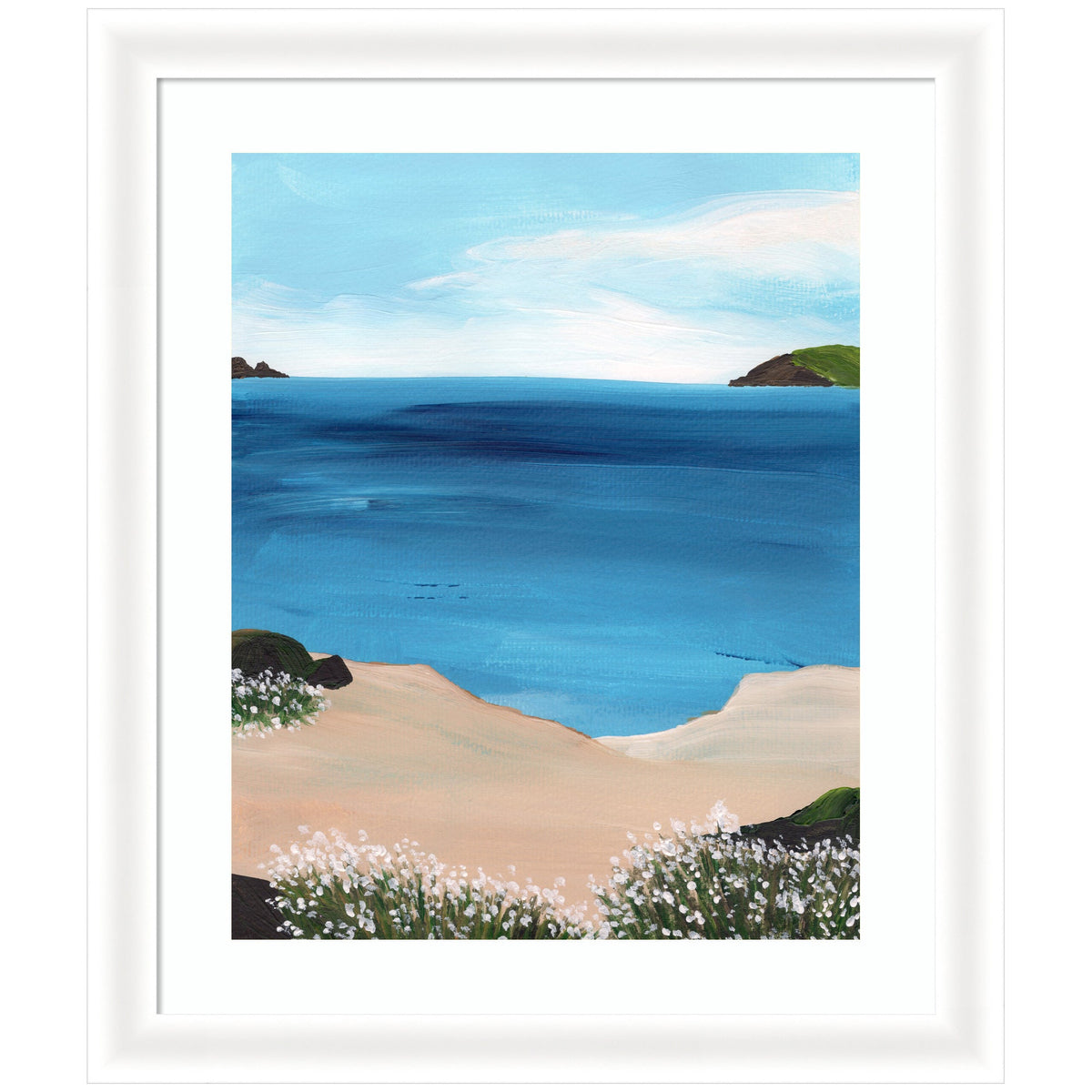 Framed Art Midday at Sea by Nikita Jariwala