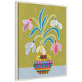 Sylvie Snowdrops the January Birth Flower Framed Canvas by Rachel Lee