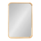 Hutton Wood Framed Radius Rectangle Mirror