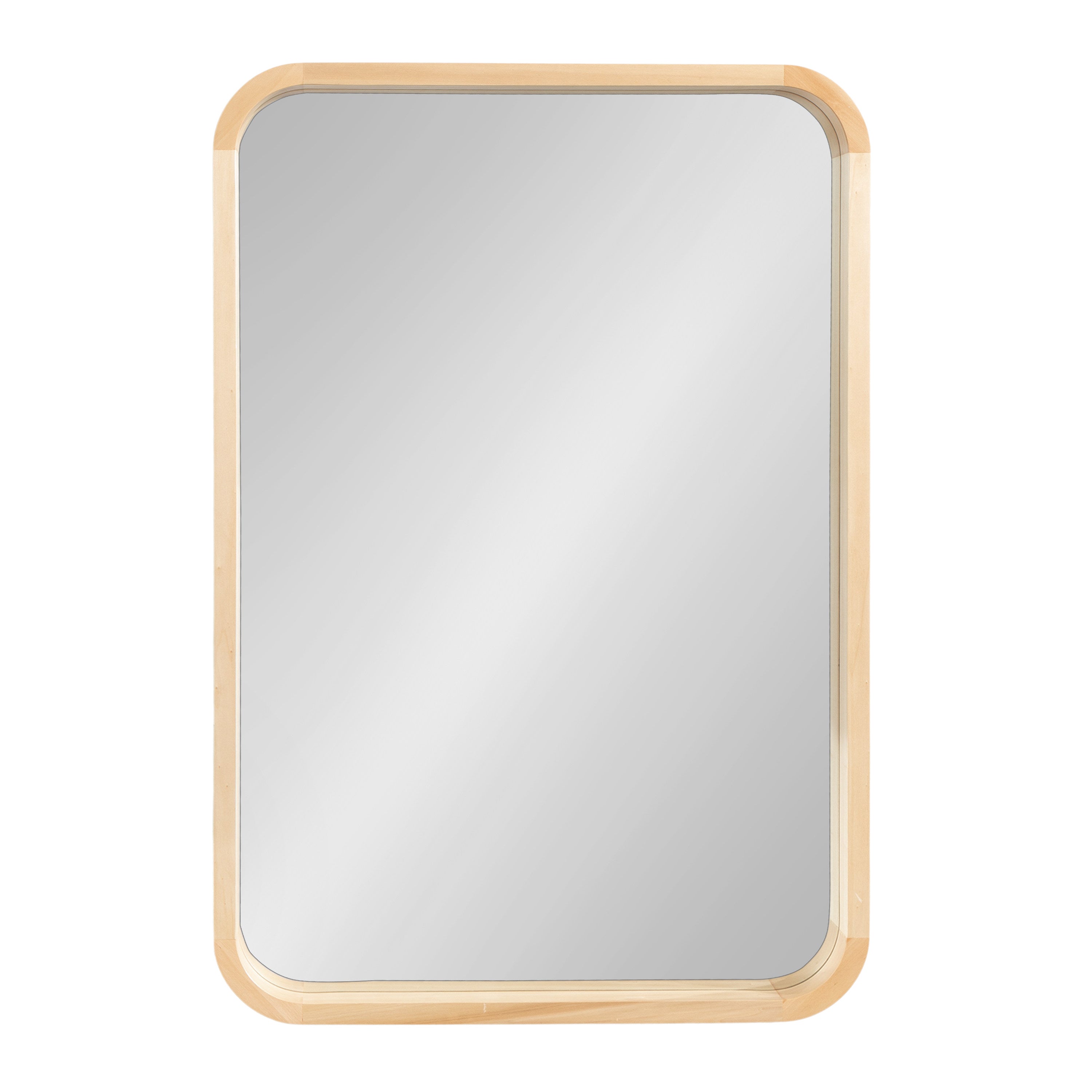 Hutton Wood Framed Radius Rectangle Mirror