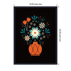 Sylvie Floral Red Vase Framed Canvas by Amber Leaders