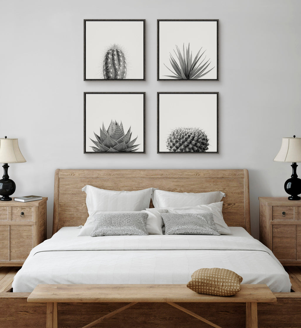 Sylvie Haze Agave Succulent Framed Canvas by The Creative Bunch Studio