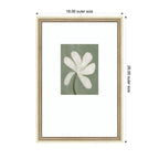 White Floral by Gabrielly Guedes Framed Wall Art Print