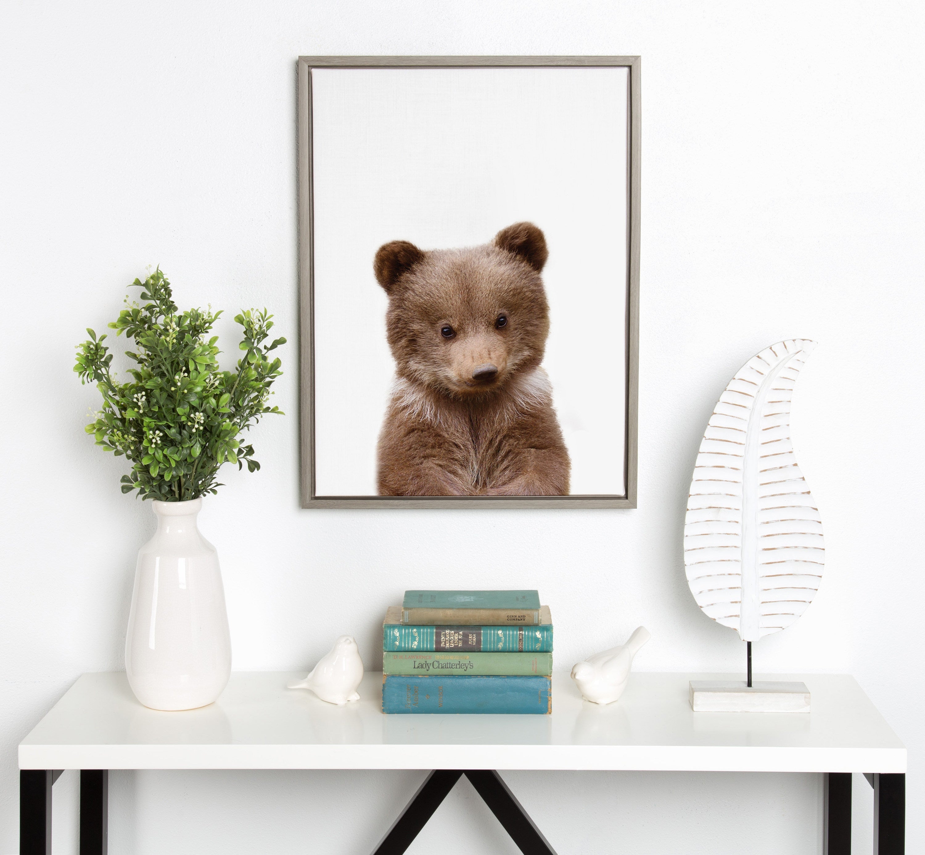 Sylvie Baby Bear Framed Canvas by Amy Peterson