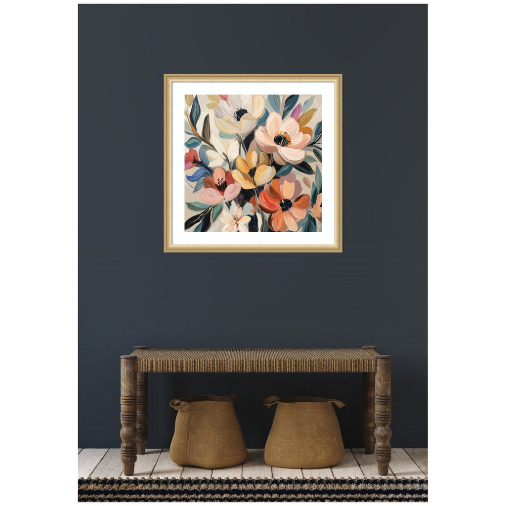 Framed Art Garden Bloom Abstract Bouquet II by The Creative Bunch Studio