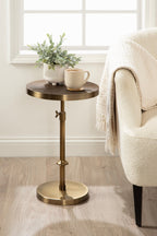Engles Adjustable Embossed Metal Table and Plant Stand