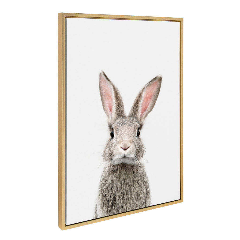 Sylvie Young Rabbit Framed Canvas by Amy Peterson Art Studio