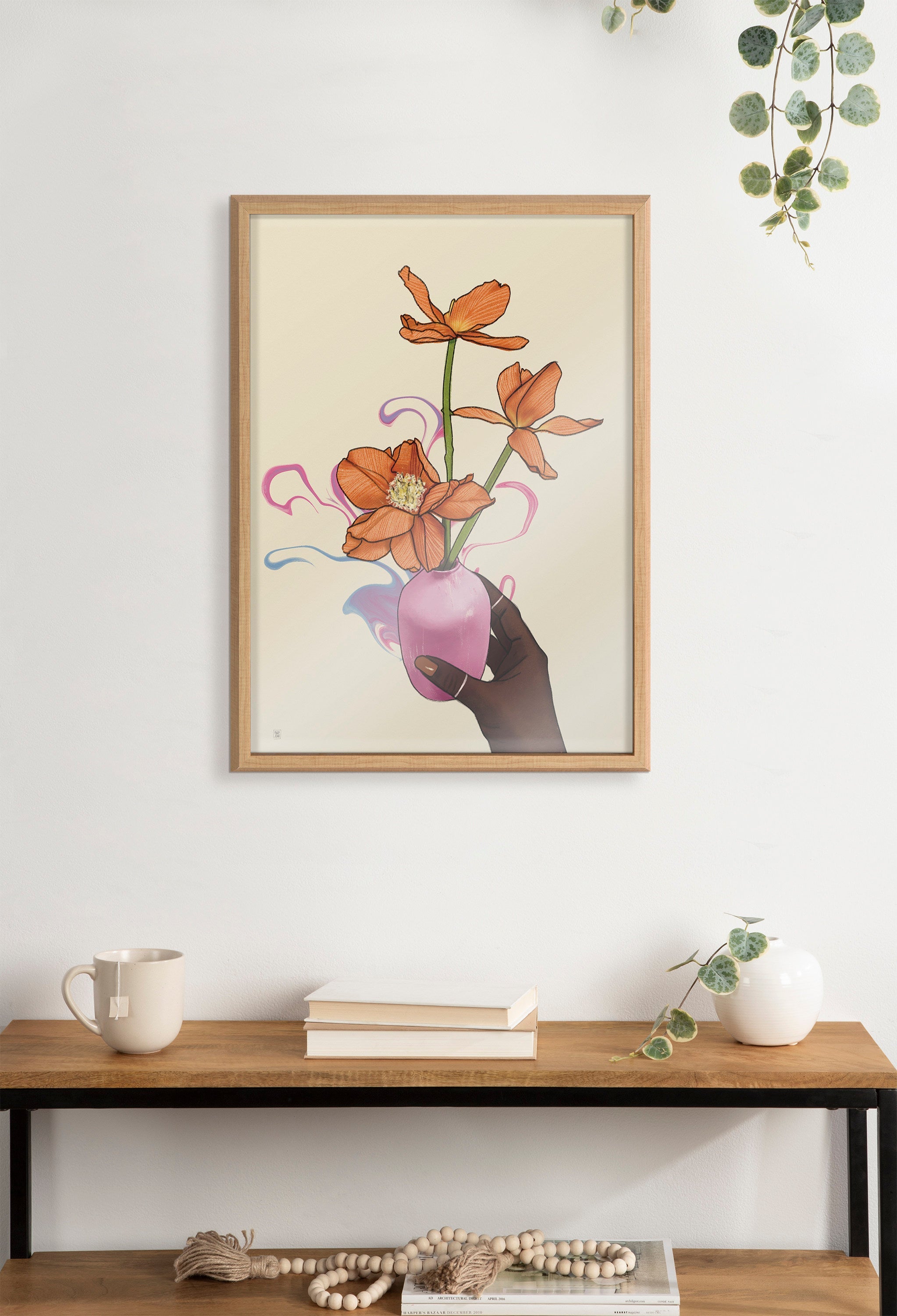 Blake At Your Wish Framed Printed Glass by Mary Joak