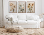 Sylvie Beaded Soft Hydrangeas Framed Canvas by The Creative Bunch Studio