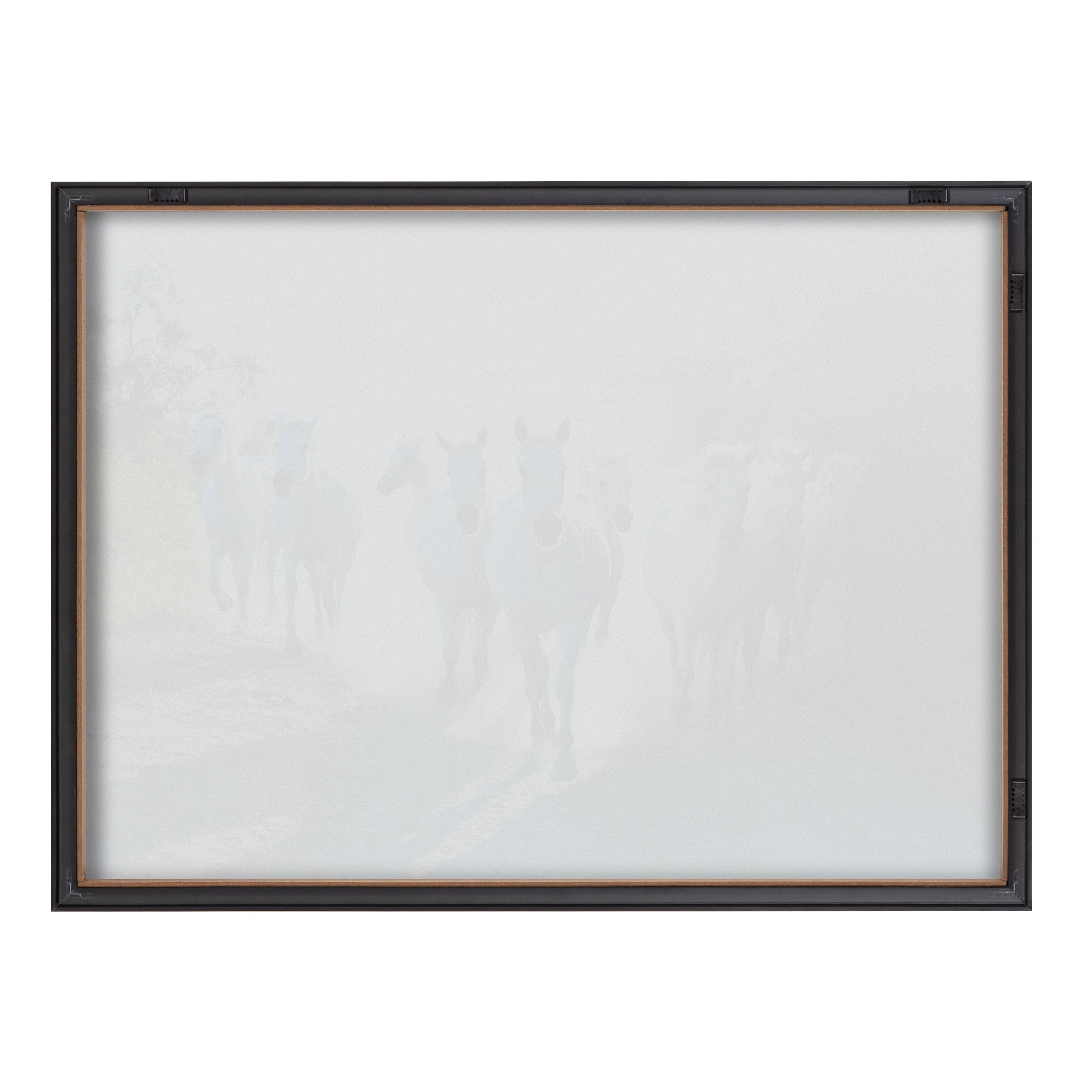 Blake Camargue Horse XIII Framed Printed Glass by Laura Evans