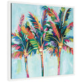 Sylvie Rainbow Coconuts Framed Canvas by Rachel Christopoulos