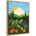 Sylvie Mount Hood Framed Canvas by Amber Leaders