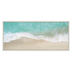 Sylvie Ocean Beach Fantasy Framed Canvas by The Creative Bunch Studio