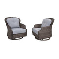 2 Tenaya Wicker Swivel Rocking Chair