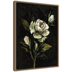 Sylvie Moody Floral 2 Framed Canvas by Annie Quigley