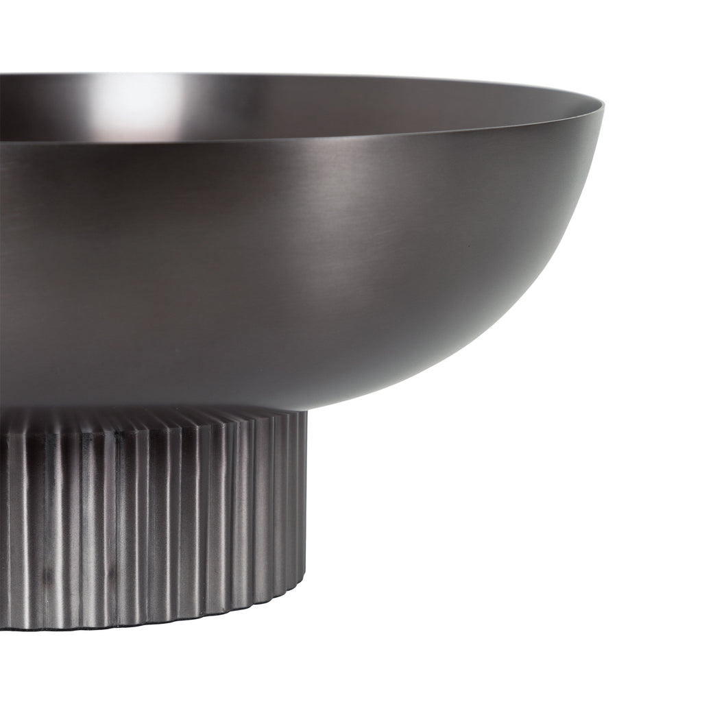 Rooks Ribbed Metal Bowl