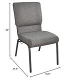 Advantage Fossil Church Chair 18.5 In. Wide