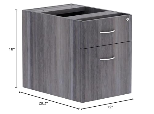 Lorell, Llr69562, Weathered Charcoal Laminate Desking Pedestal, 1 Each
