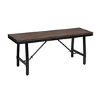 Acme Mariatu Rectangular Wooden Bench in Oak