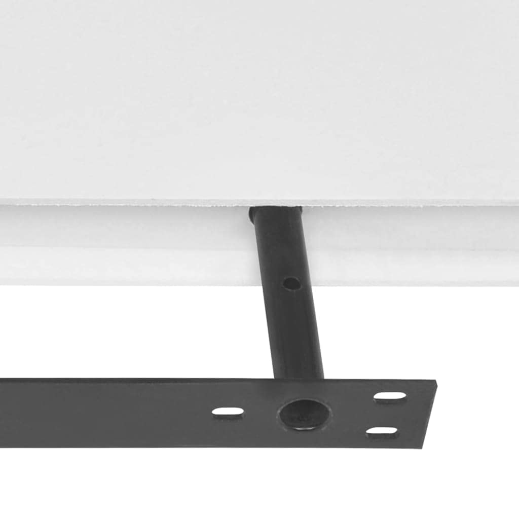 vidaXL Wall Shelves 4 Pcs, Floating Shelves, Display Shelves, Wall Mounted Shelves for Book DVD Photo Frame Trophy Display, Modern Style, White
