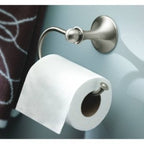Moen Dn7708Ch Lounge Collection Single Post European Toilet Paper Holder With Hardware, Chrome