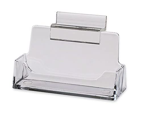 Sourceone (2Pack) Slatwall Clear Business Card/Gift Card Holder Display