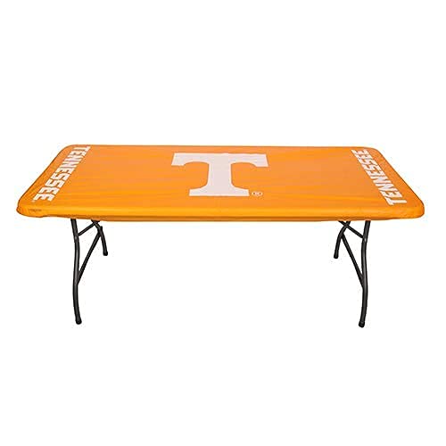 Collegiate Kwik-Covers Rectangle Plastic Table Covers, Bundle Of 2 (University Of Tennessee, 6')